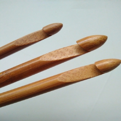 8 قطع 1mm إلى 2.75mm خشبية الخيزران الكروشيه مجموعة إبر الحياكة يدويا
